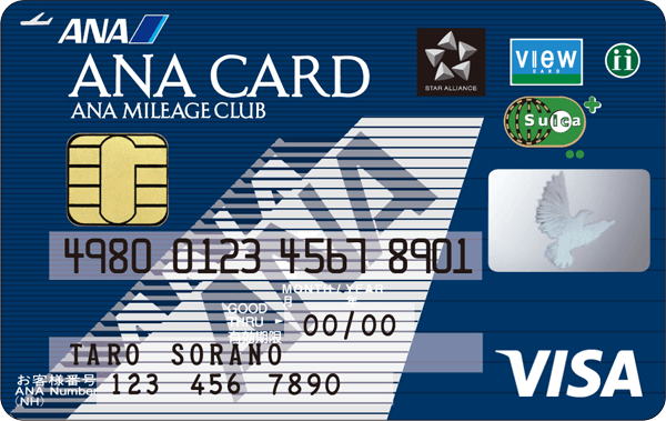 ANA VISA Suicaカードの券面画像